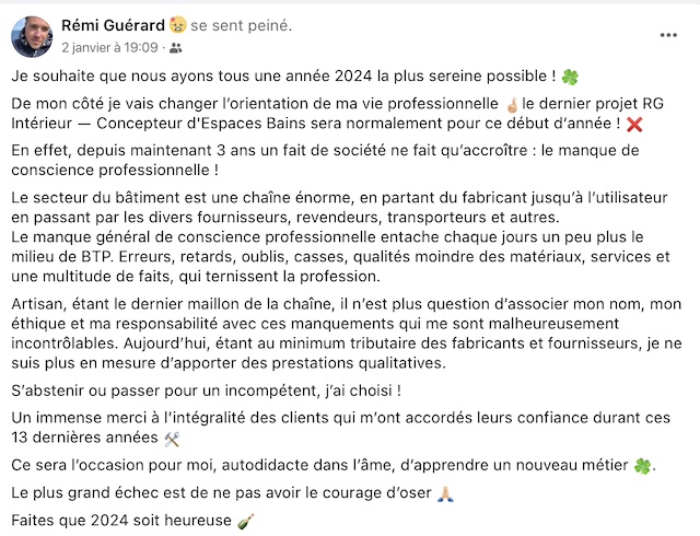 Rémi Guerard jette l'éponge 