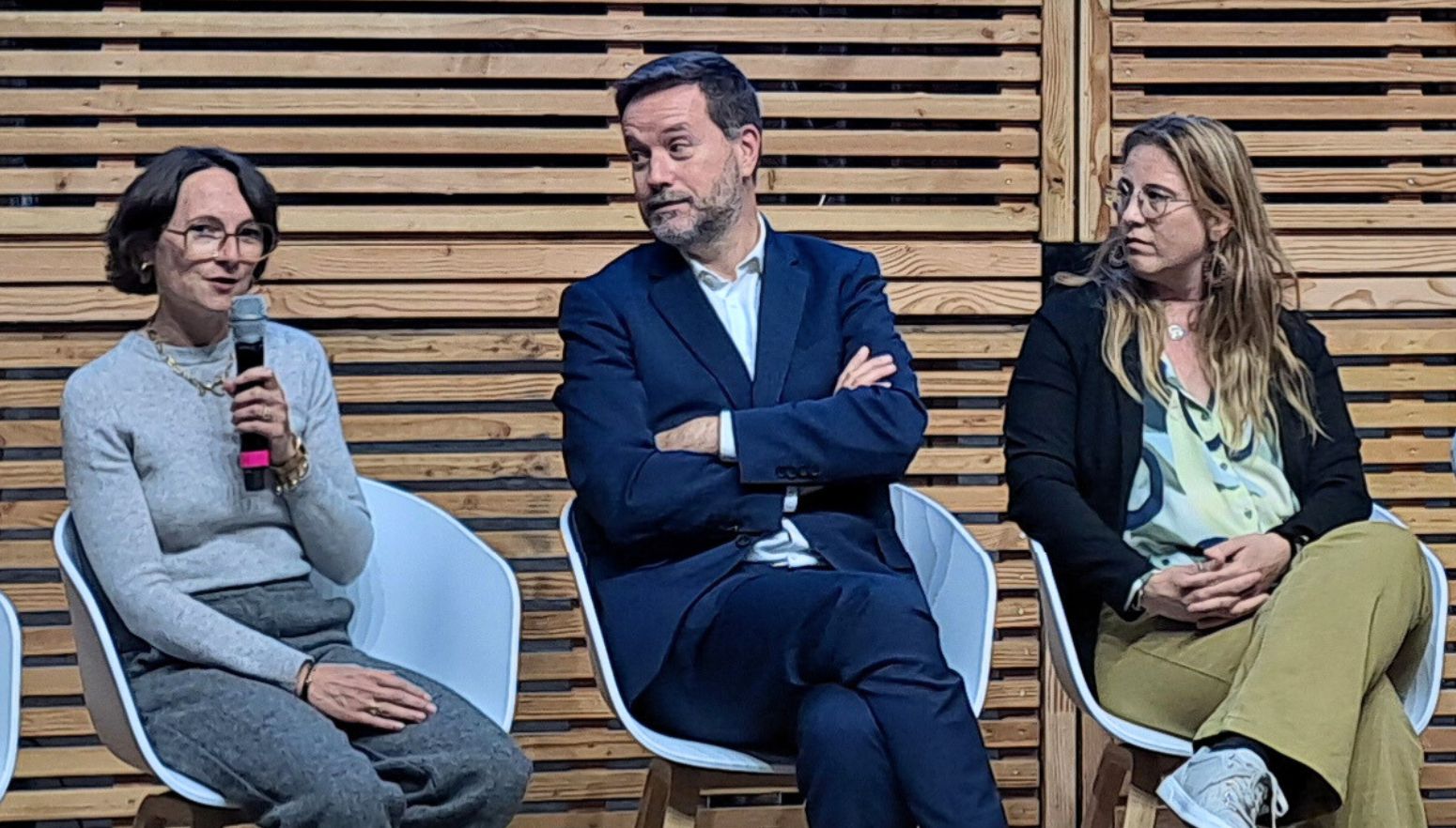Florence Liévyn (présidente du GPCEE) Lionel Causse (président de Stop Fraudes) et Marjolaine Meynier-Millefert (vice-présidente)