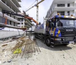 Samse - Camion de livraison sur chantier