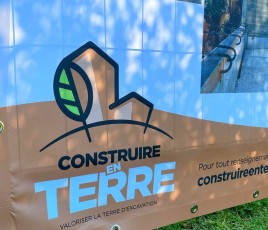 Saint-Gobain - Affichage programme "Construire en terre crue"