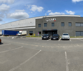 Entrepôt de stockage de LMA Lebeurre près d'Amiens (80).