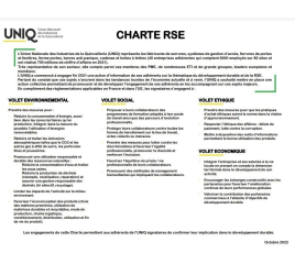 Uniq - Charte RSE 2022.