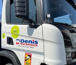 Denis Matériaux - Camion de livraison Bio-carburant.