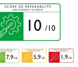 Actibaie - Affichage des indices de réparabilité.