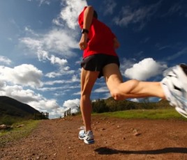 Trail running.