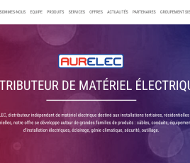 Homepage du site marchand d'Aurélec.