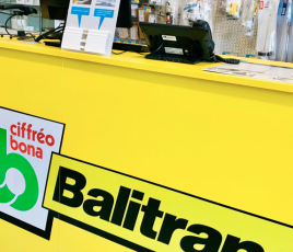 Comtpoir d'une agence Balitrand, une filiale du groupe familial Ciffréo Bona).