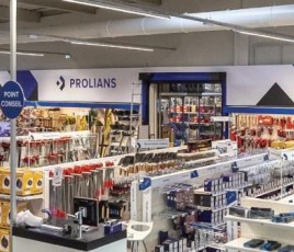 Intérieur d'un point de vente Porlians (enseigne Quofi du groupe lyonnais Descours & Cabaud).