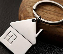 Porte-clé d'une maison.