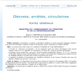 Journal Officiel illustration MaPrimeRénov' 