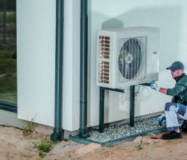 Un homme en train de faire de la maintenance