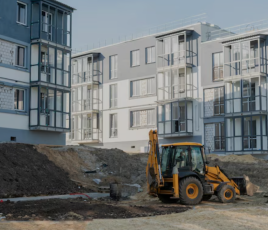 Construction de logements neufs.