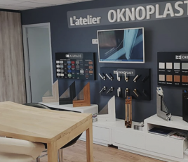 L'Atelier Oknoplast implanté dans un showroom d'un revendeur du Club Partenaires Premium.