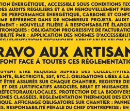 Tout Faire - Campagne de communication "Bravo aux artisans" - Artibat 2025.
