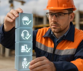 Vérification des EPI sur un chantier