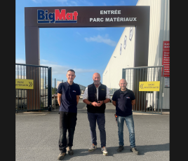 La direction de la société BJC Matériaux, nouvel adhérent BigMat de Loire-Atlantique à Châteaubriant.