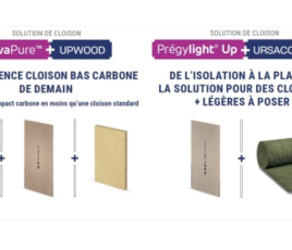 Solutions d'isolation bas carbone pour les cloisons - Ursa et Siniat "by Etex".