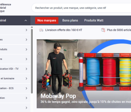 Plateforme e-commerce BtoB 123 Elec Pro (groupe Phase Neutre).