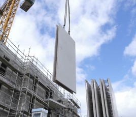 préfabrication béton prémur grue