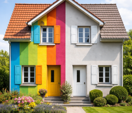 Maison couleur conjoncture