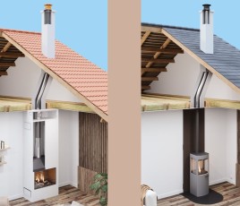 Cheminées Poujoulat visuel illustration nouvelle offre tubage