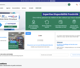 Site marchand de l'enseigne Sonepar Climate (Sonepar France)