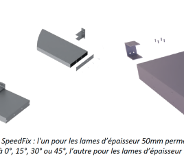 La nouvelle gamme de fixations pour lames de BSO de grande largeur : Tellier Brise-Soleil