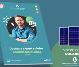 Plaquette de recrutement du réseau "Experts Solaire" de Bourgeois Global.