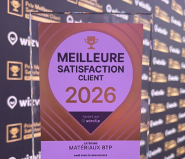 Trophée Or "Meilleure satisfaction client" de WizVille - Screwfix France.