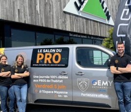 Lancement du concept de salon BtoB "Leroy Merlin PRO" à Laval (Mayenne).