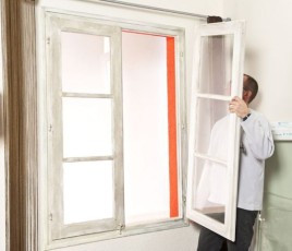 Dépose de fenêtre en rénovation.