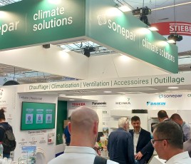 Stand Sonepar Climate Solutions sur le salon Interclima 2026.