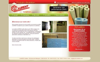 Laurent Isolation (Dijon) - Site internet.