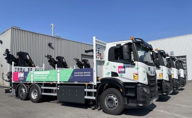 Camions roulant au bio-GNC - Flotte de VM Matériaux.