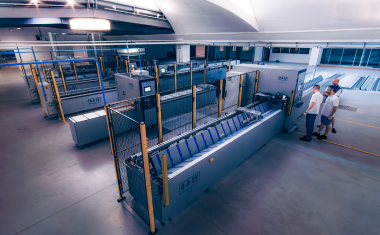 Volet Français ligne de production usine menuiserie