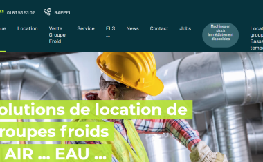 Site internet Froid Loc Services