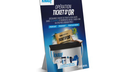 Knauf ticker d'or jeu concours enduits