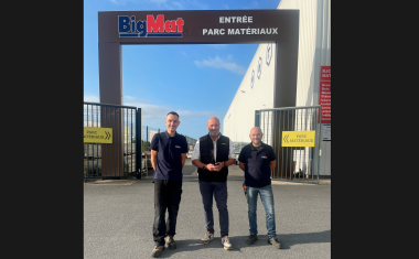 La direction de la société BJC Matériaux, nouvel adhérent BigMat de Loire-Atlantique à Châteaubriant.