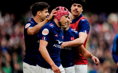 L'équipe du XV de France, rugby masculin.