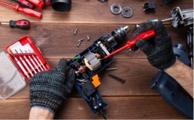 Outillage électroportatif et SAV - Économie circulaire & réparabilité + durabilité.