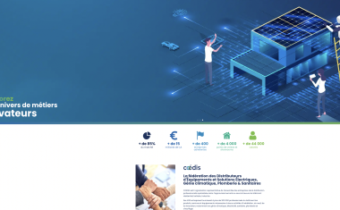 Homepage du site web de Coédis (Fédération des distributeurs d’équipements et solutions électriques, génie climatique, plomberie et sanitaires).