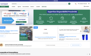 Site marchand de l'enseigne Sonepar Climate (Sonepar France)