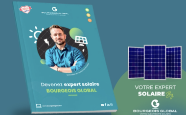 Plaquette de recrutement du réseau "Experts Solaire" de Bourgeois Global.