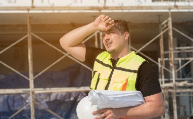 Effet de la chaleur sur un chantier