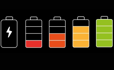 visuel électricité batterie chargement