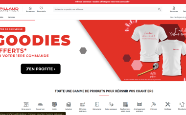 Lancement du site E-commerce de Pillaud Matériaux, le 07/09/2026.