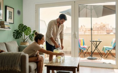 Zehnder appartement salon couple confort d'été ventilation climatisation