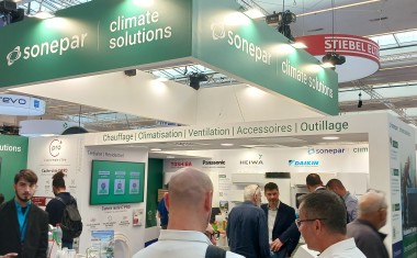 Stand Sonepar Climate Solutions sur le salon Interclima 2026.