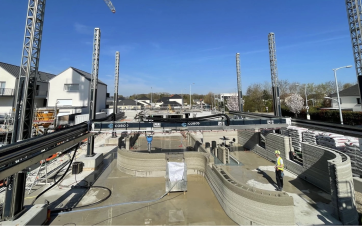 Plurial Novilia, construction d'un immeuble en 3D à Reims.