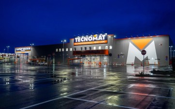 Ici, le magasin-dépôt Tecnomat de Sassari dans le nord de la Sardaigne (Italie). Groupe Adeo (Bricoman France).